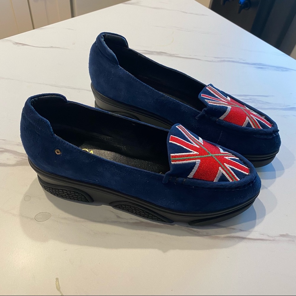 Kalaca British flag platform moccasin - Picture 2 of 5